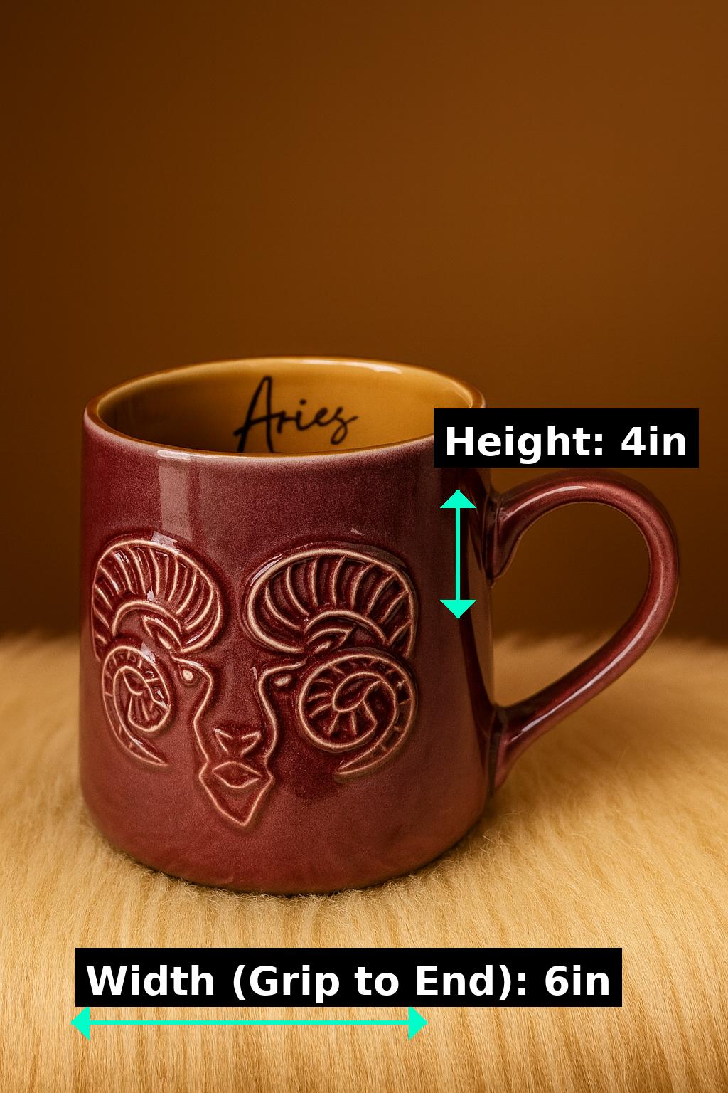 Aries Ceramic Mug – Bold & Timeless
