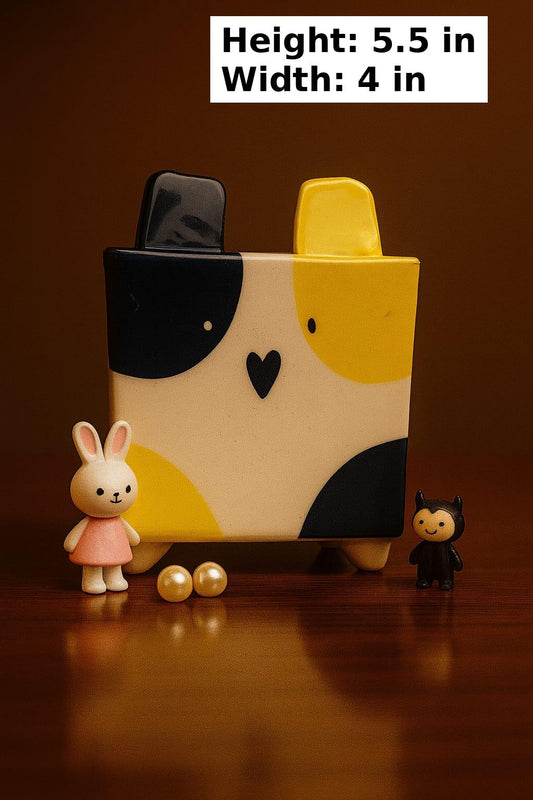 Ceremic Cute Pen Stand-Planter - Organiser
