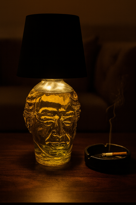Old Monk Bottle Table Lamp – Rechargeable Bar Décor Light with 3 Lighting Modes (Warm, Natural & White)