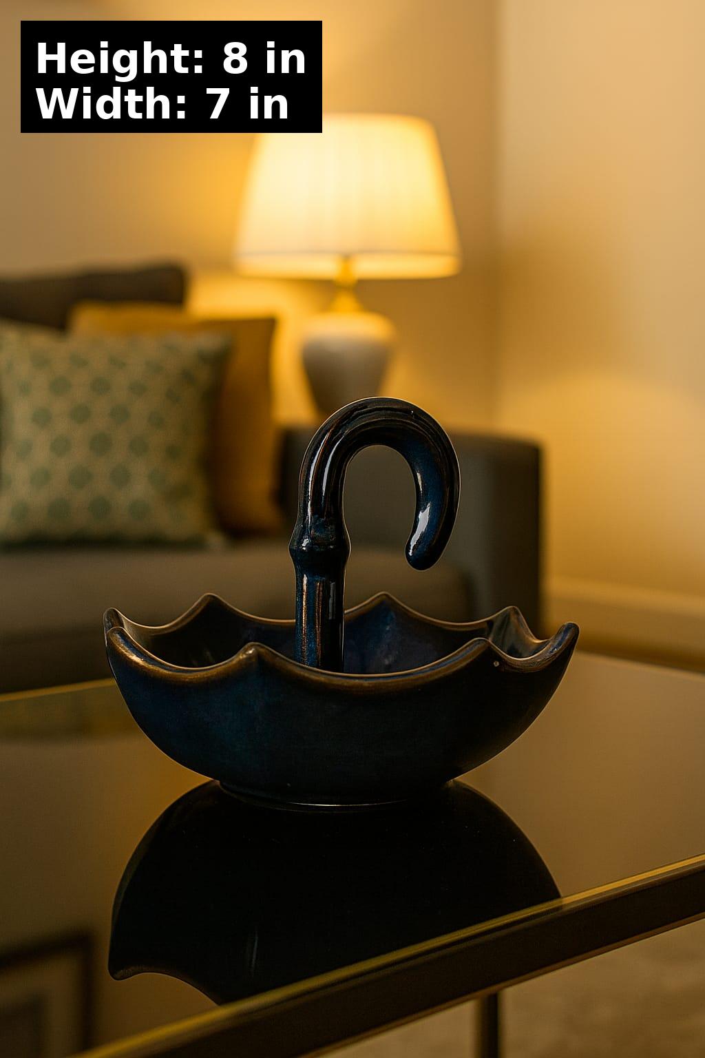 Ceramic Umbrella Bowl | Ceramic Bowl for Serving | Decor Bowls | jewellery Organiser