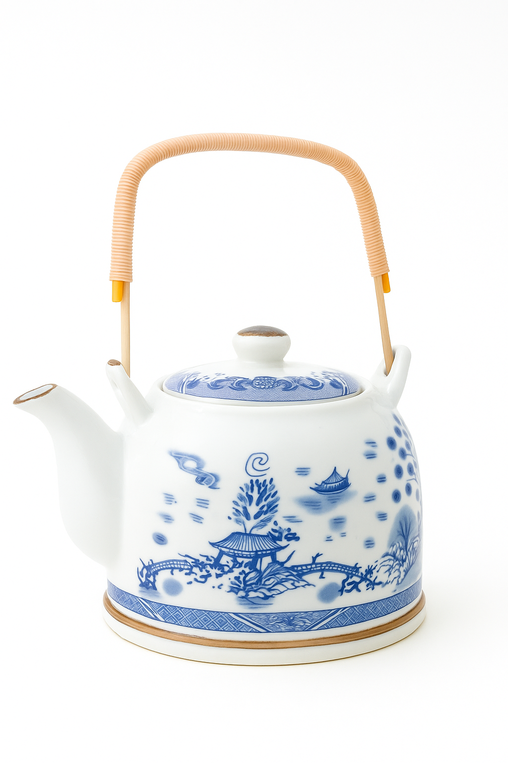 Imported Porcelain Kettle (18 cm × 13 cm) | Hand-Painted Ceramic Tea Pot | Available in 3 Designs