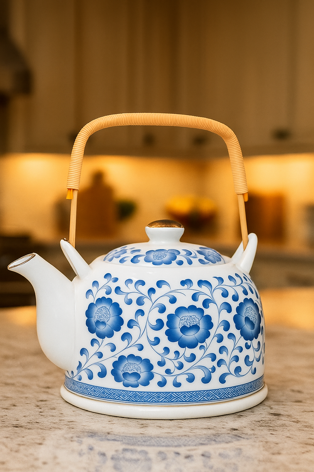 Imported Porcelain Kettle (18 cm × 13 cm) | Hand-Painted Ceramic Tea Pot | Available in 3 Designs