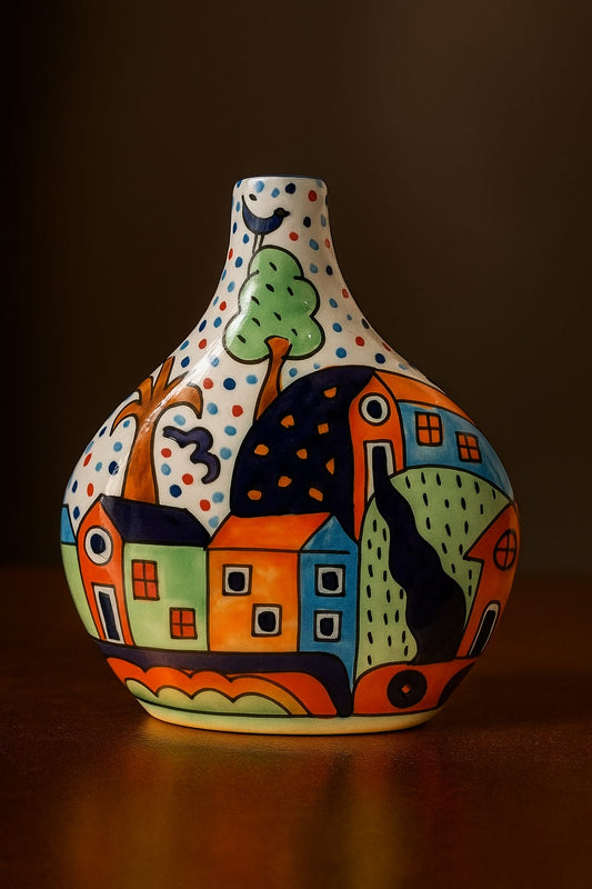 Colorful Ceremic handpainted Vase