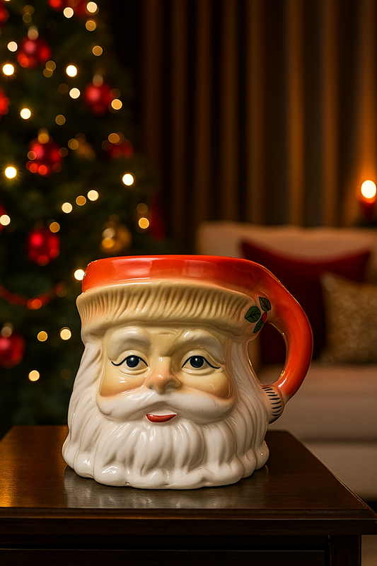 Santa Claus Ceramic Planter | Christmas Theme Home Decor Pot | 27 cm W × 22 cm H
