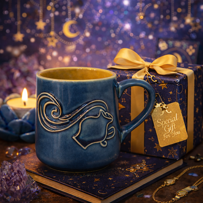 House of Elegance Hub Zodiac (Zodiac Sign) Ceramic Coffee Mug | 330 ml Handcrafted Astrology Cup | Premium Glazed Tea & Coffee Mug | Unique Gift for (Zodiac Sign) Lovers