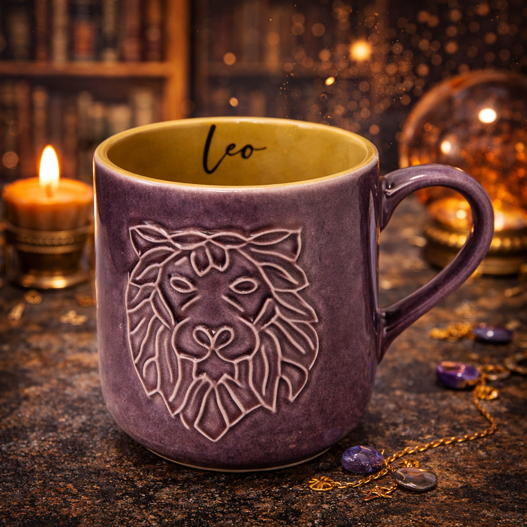 House of Elegance Hub Zodiac (Zodiac Sign) Ceramic Coffee Mug | 330 ml Handcrafted Astrology Cup | Premium Glazed Tea & Coffee Mug | Unique Gift for (Zodiac Sign) Lovers