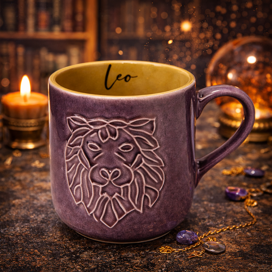 House of Elegance Hub Zodiac (Zodiac Sign) Ceramic Coffee Mug | 330 ml Handcrafted Astrology Cup | Premium Glazed Tea & Coffee Mug | Unique Gift for (Zodiac Sign) Lovers