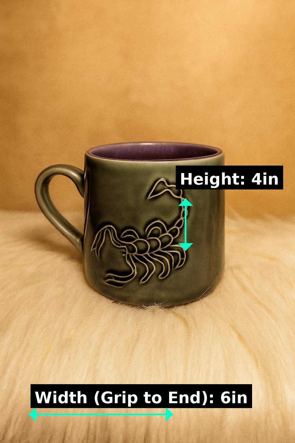 Scorpio Ceramic Mug – Handcrafted Elegance