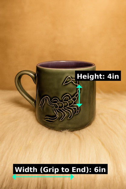 Scorpio Ceramic Mug – Handcrafted Elegance